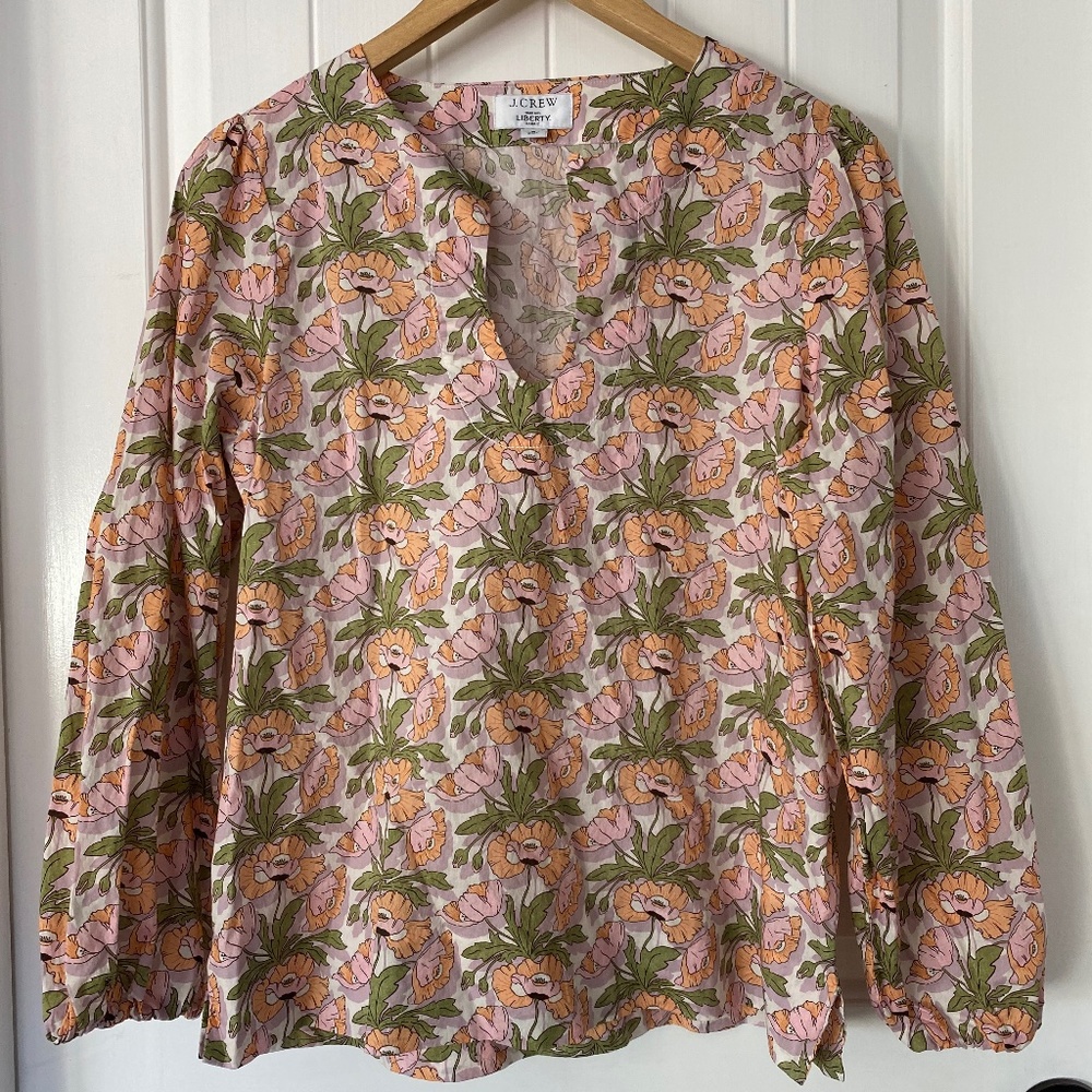 Jcrew X Made with Liberty blouse